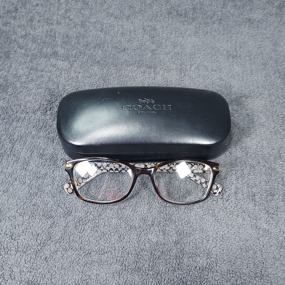 Coach Womens Eyeglasses HC6065 5291 Dark Tortoise Military Signature C